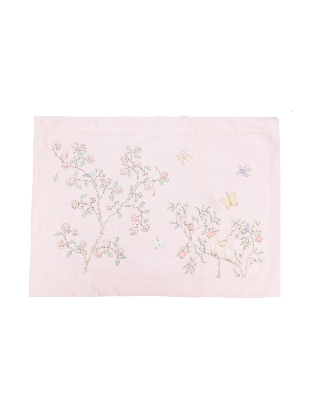 Atelier Choux illustration-print blanket (51cm x 76cm) - Pink