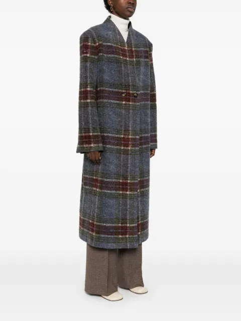 A.M.G. checked coat FW25WCHCCHB - 2