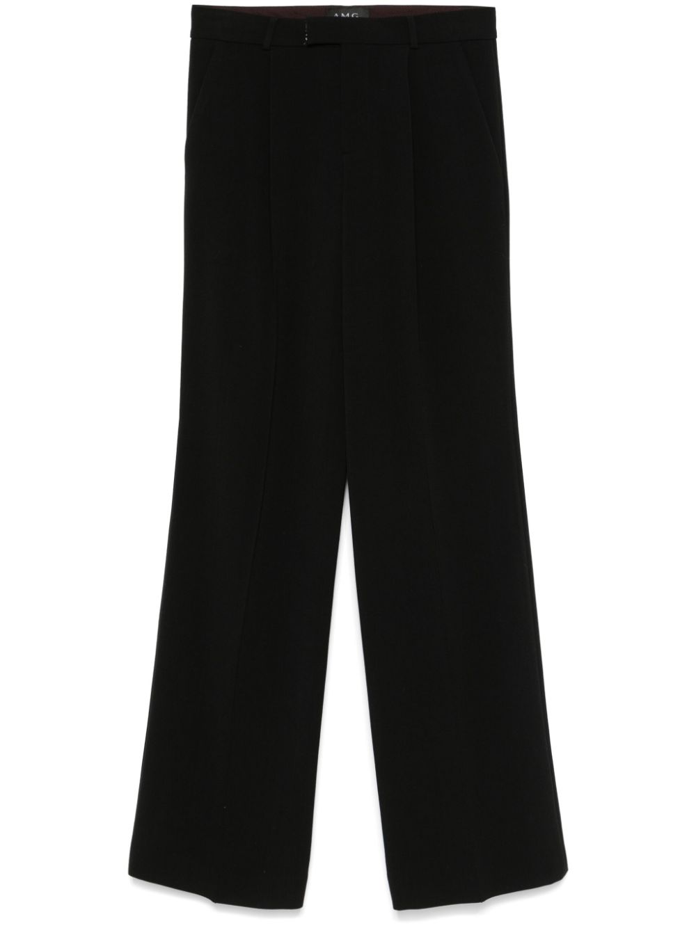 A.M.G. pleat-detail trousers - Black