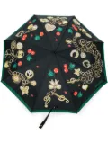 Moschino graphic-print umbrella - Black