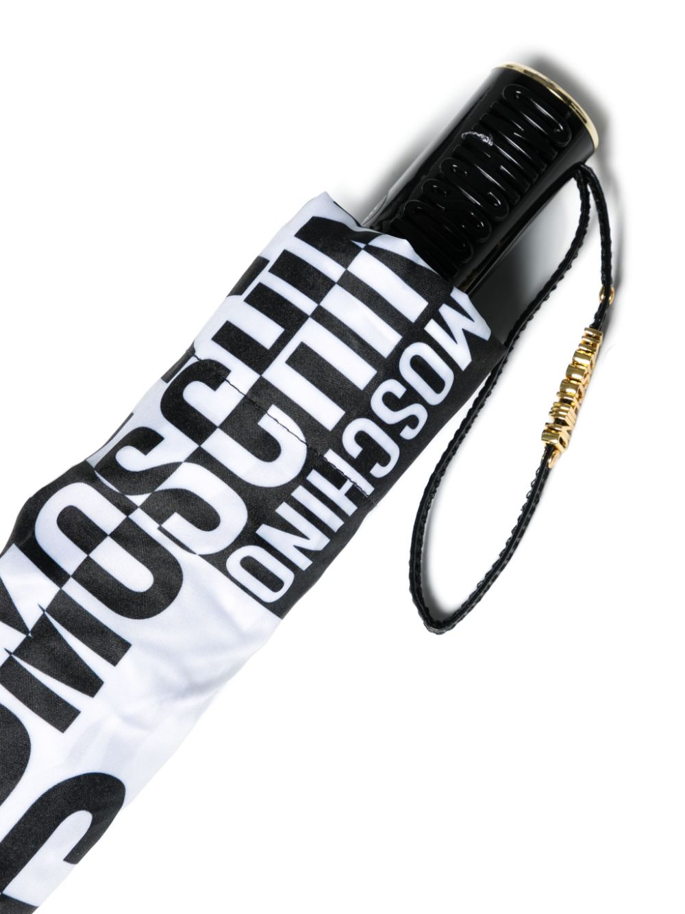 Moschino Paraplu met logoprint - Zwart