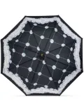 Moschino button-print umbrella - Black