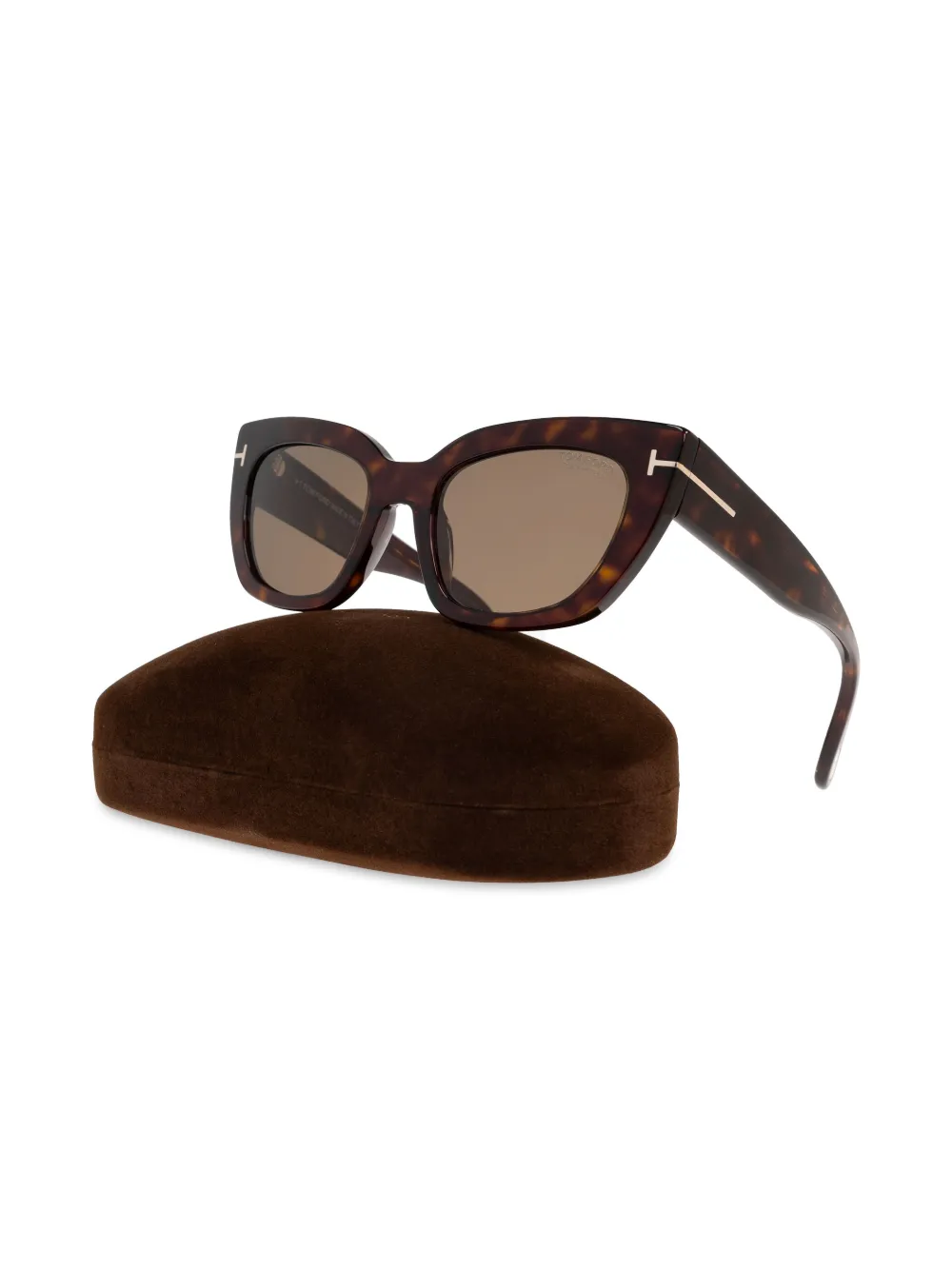 TOM FORD Eyewear Athena zonnebril Bruin