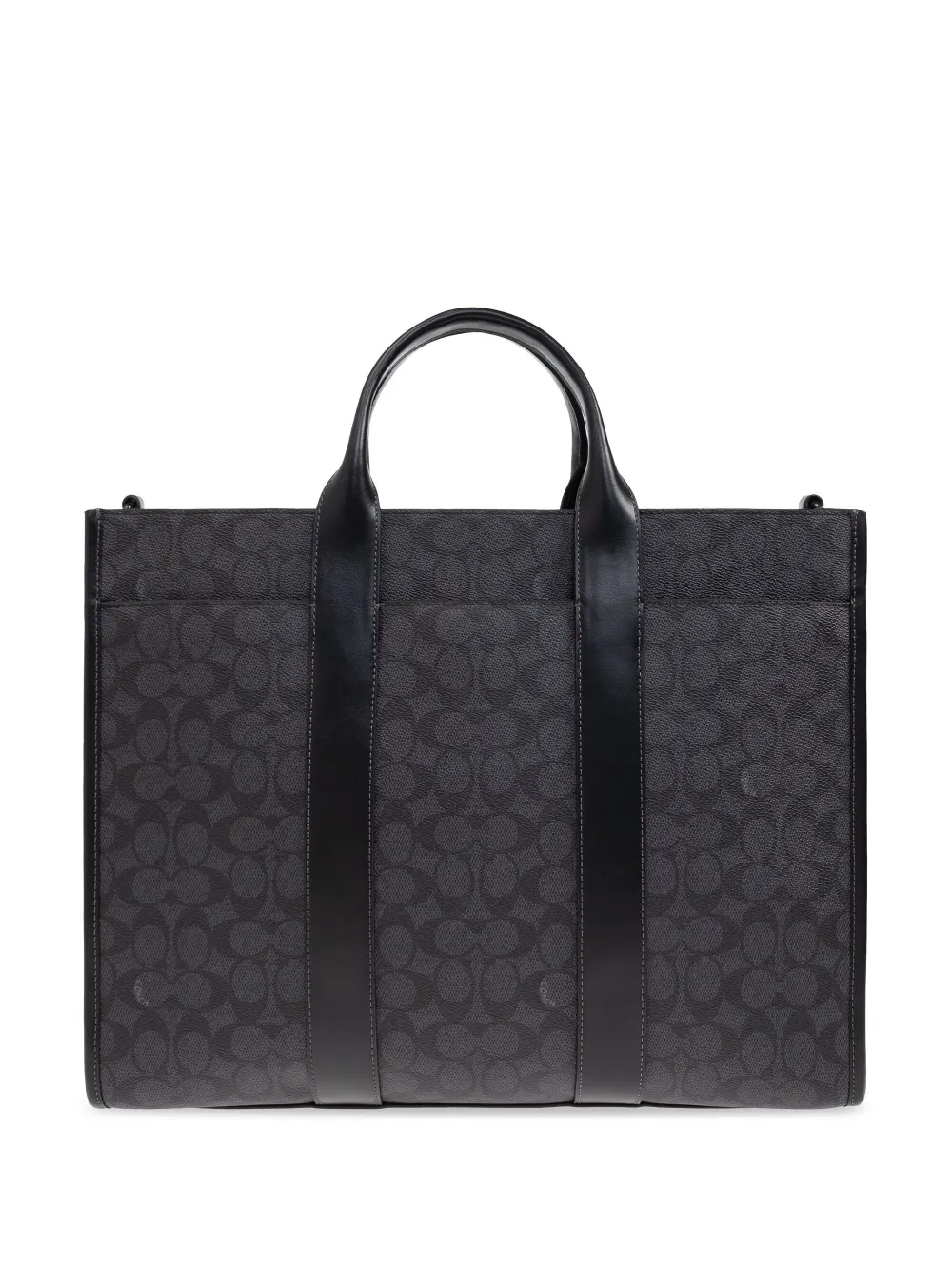 Coach Shopper met monogram Grijs