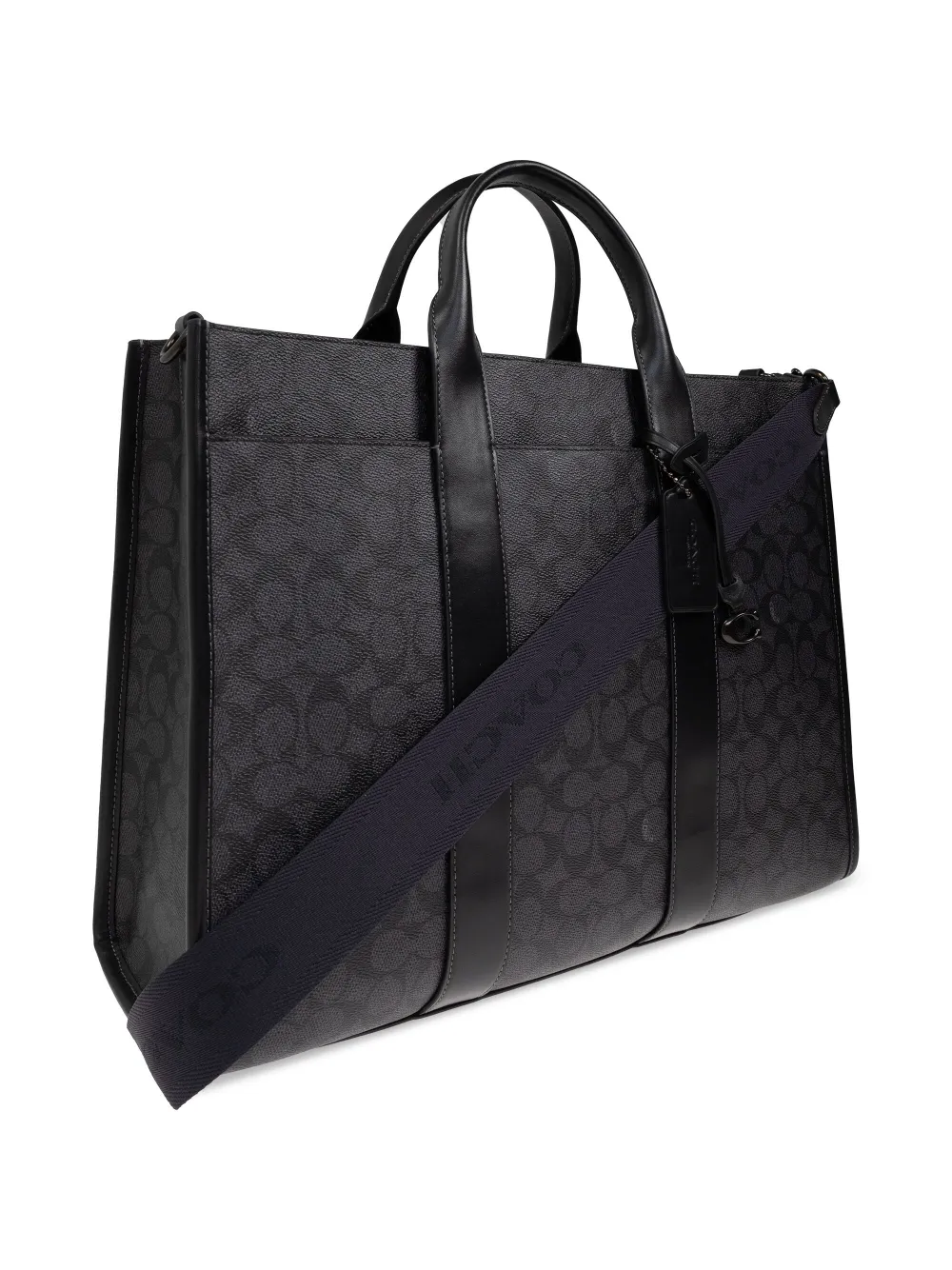 Coach Shopper met monogram Grijs