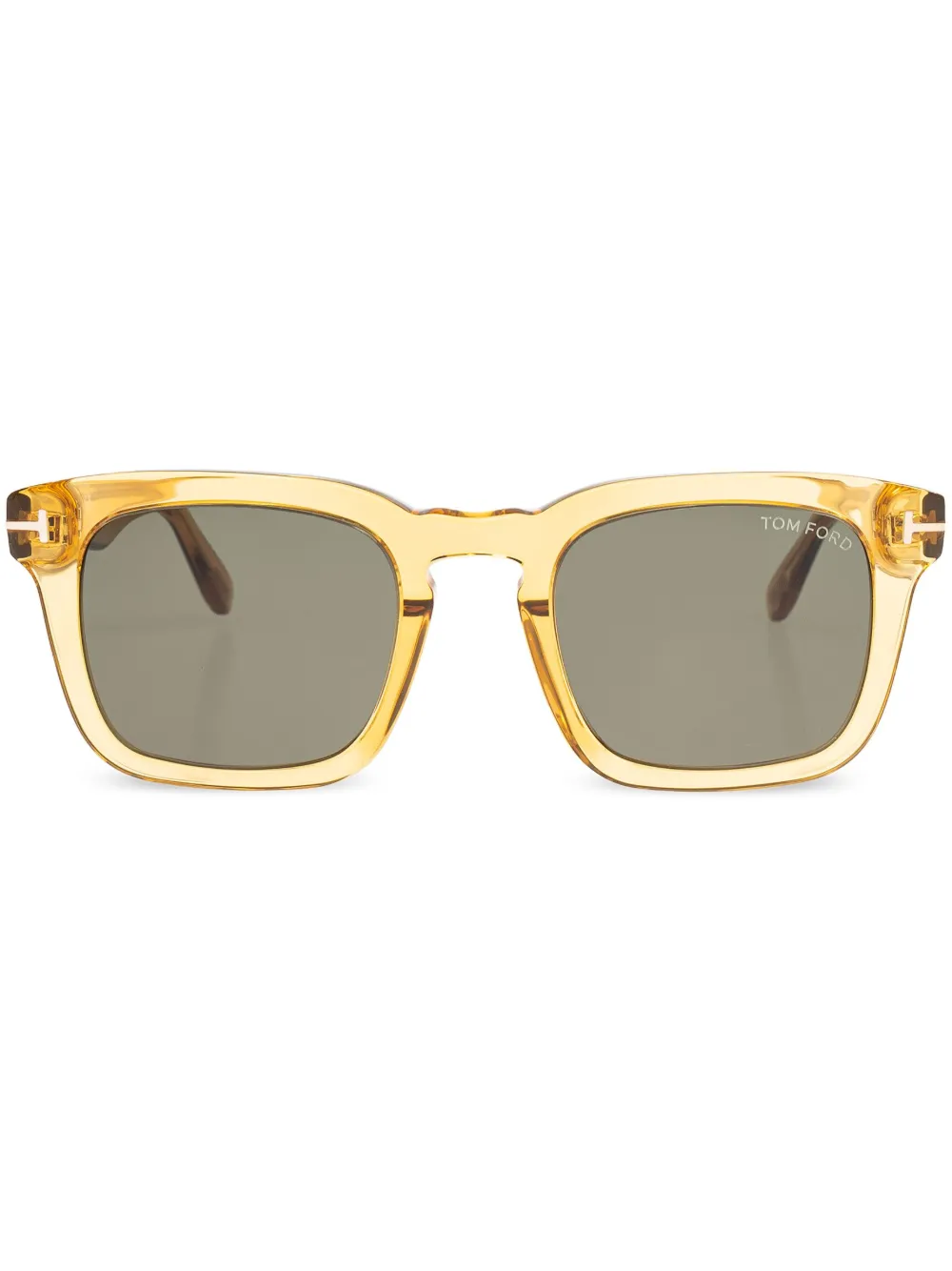TOM FORD Eyewear Zonnebril met vierkant montuur Geel