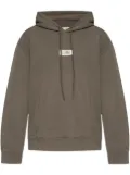 MM6 Maison Margiela numbers motif hoodie - Green