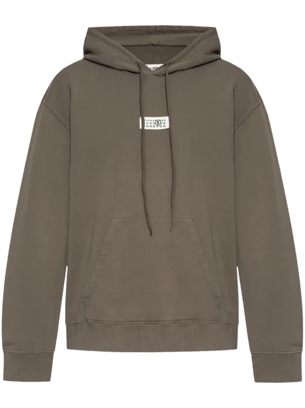 MM6 Maison Margiela ナンバーモチーフ パーカー | グリーン MM6 Maison Margiela ナンバーモチーフ パーカー | グリーン