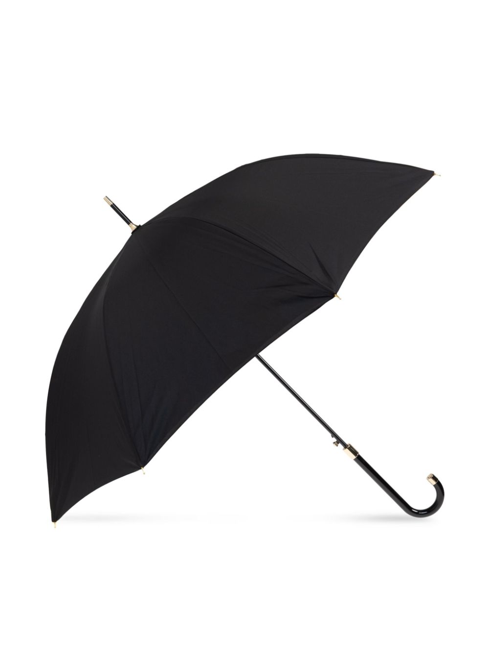 Moschino logo-print umbrella - Zwart