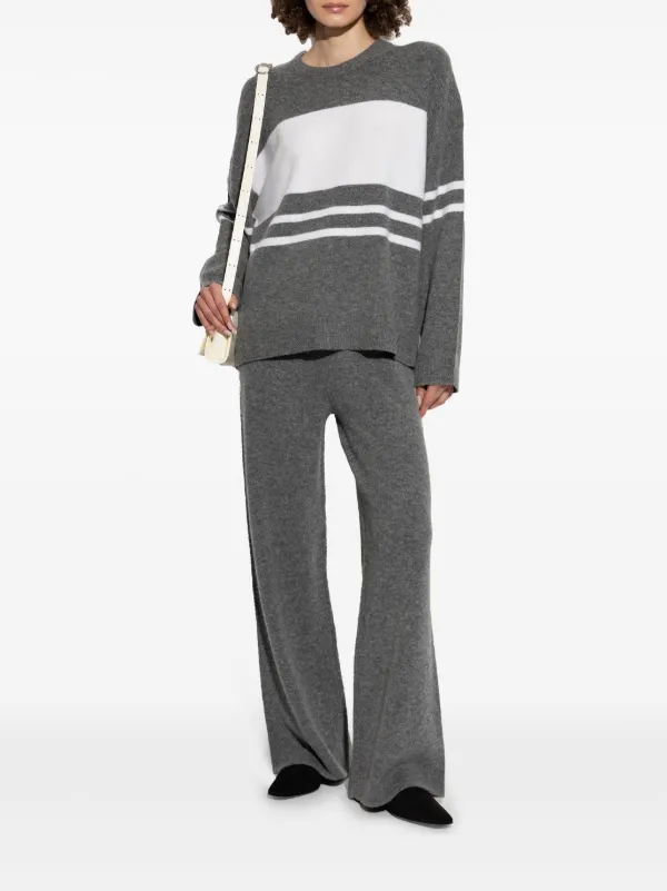 Theory フレア ニットパンツ | グレー | FARFETCH JP