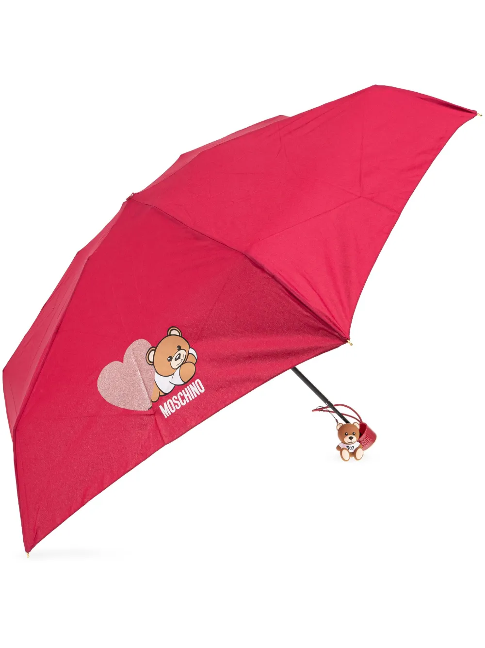 Moschino Teddy Bear-print Umbrella In Red