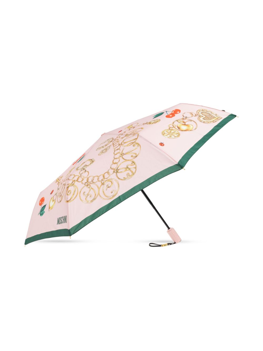 Moschino cherry-print umbrella - Roze