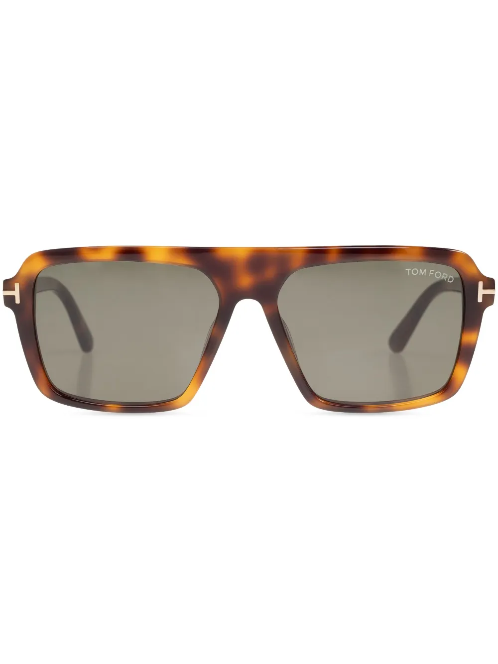 TOM FORD Eyewear Zonnebril met vierkant montuur Bruin
