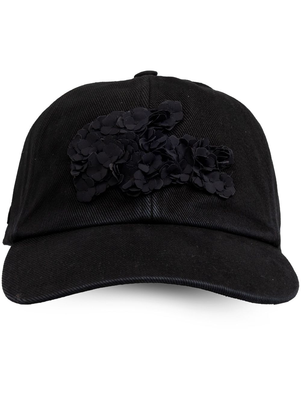 x Lemarié floral-appliqué cap