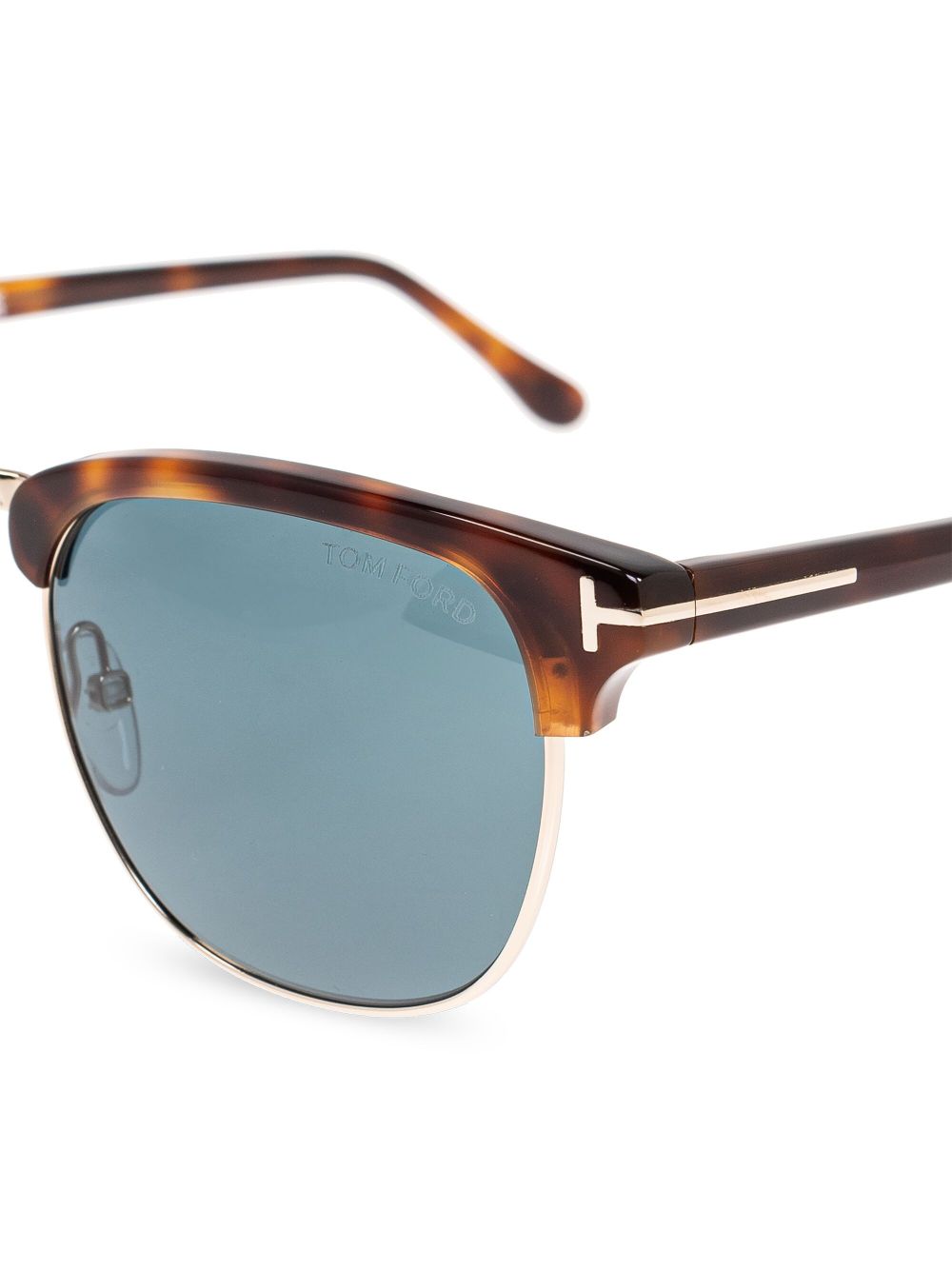 TOM FORD Eyewear Zonnebril met vierkant montuur - Bruin