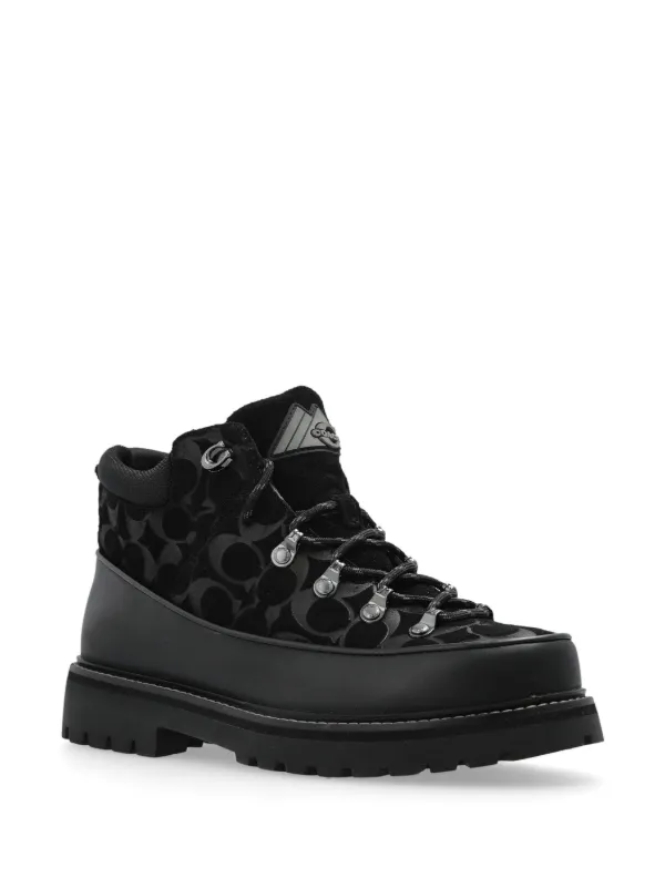 Coach Bradley Hiker Boots Black