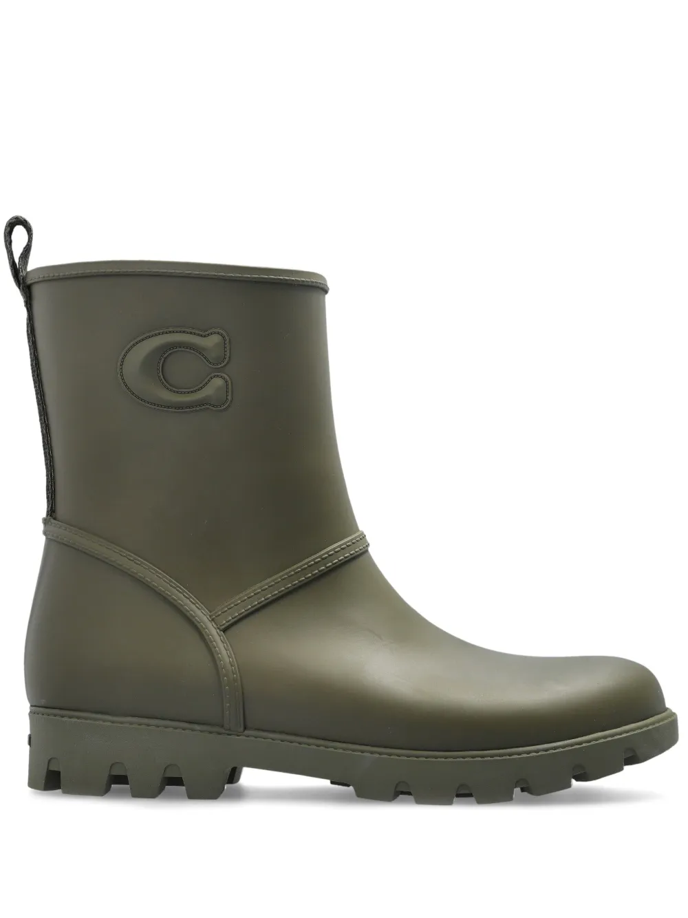 Coach Ryder rain boots Green