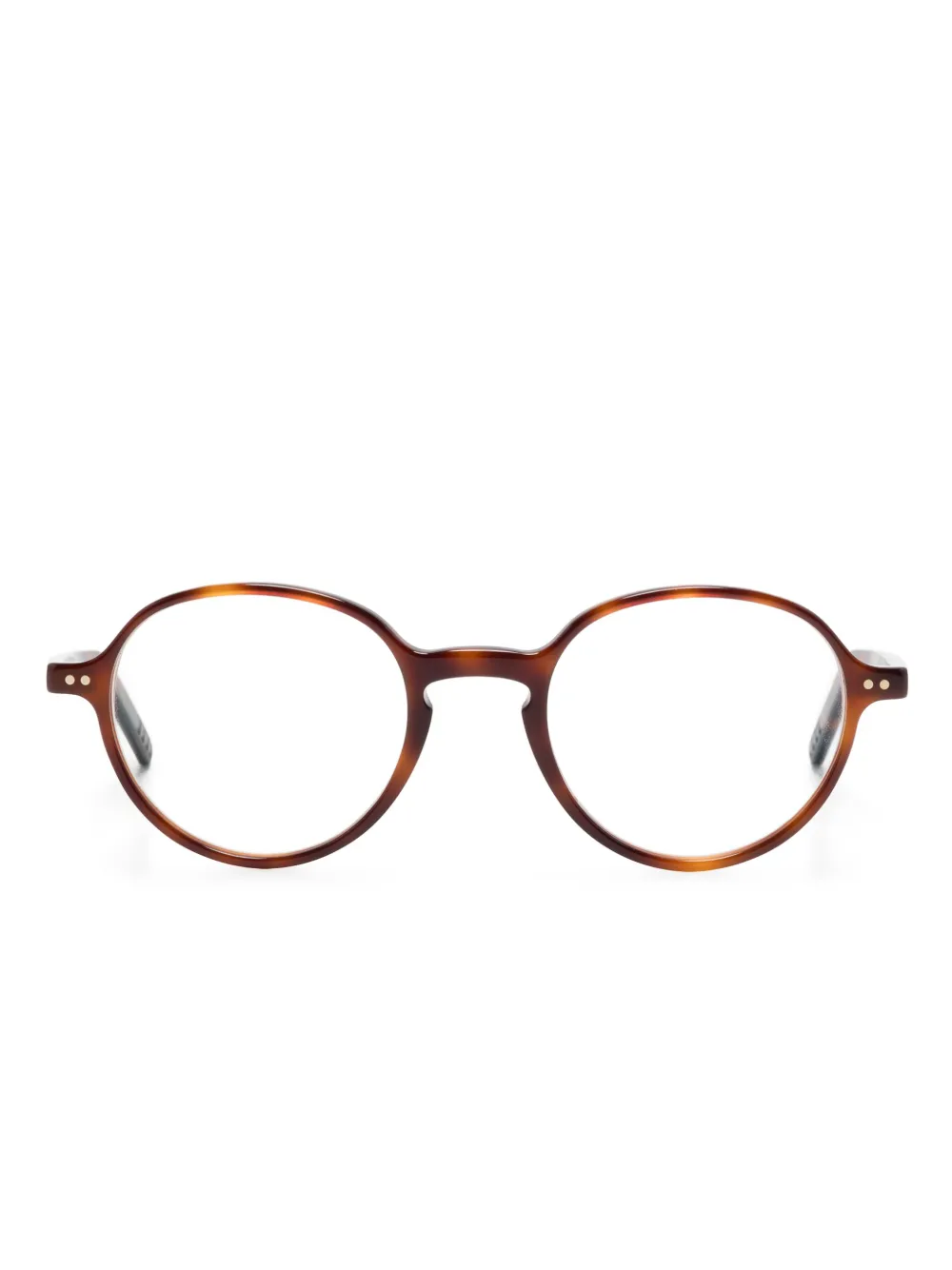 Lunor round-frame glasses | Brown | Image 1