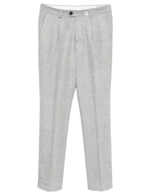 Brunello Cucinelli herringbone-pattern trousers