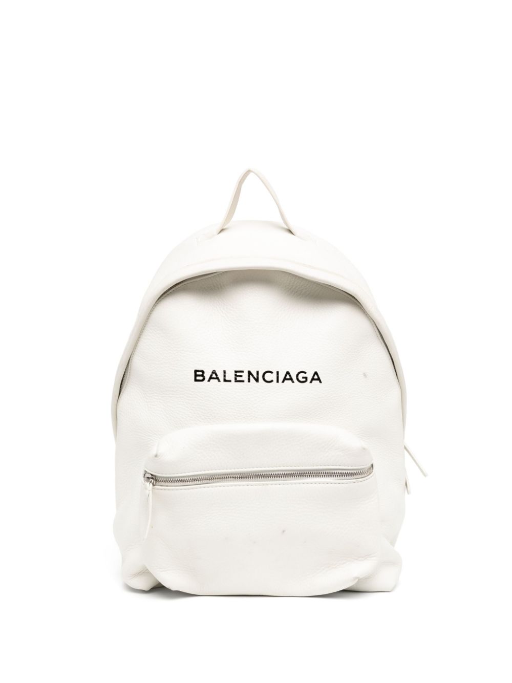 Balenciaga logo-print backpack - White