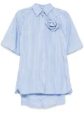 Valentino Garavani Pre-Owned striped romper - Blue