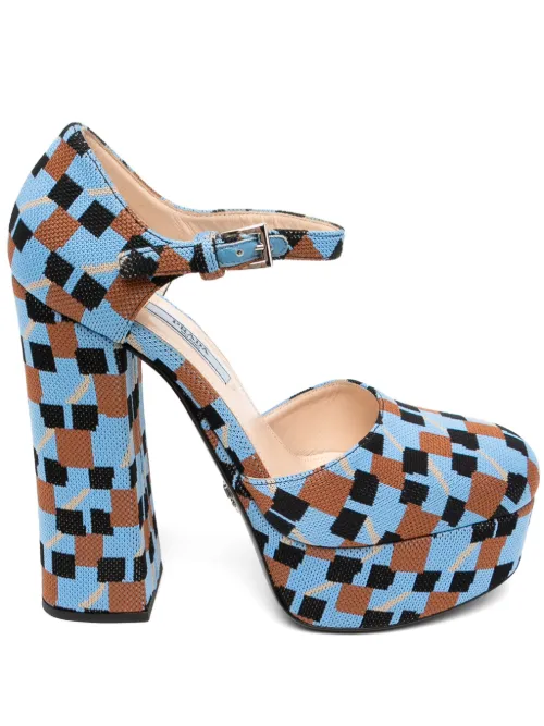 Sandales à carreaux - Prada Pre-Owned - Modalova