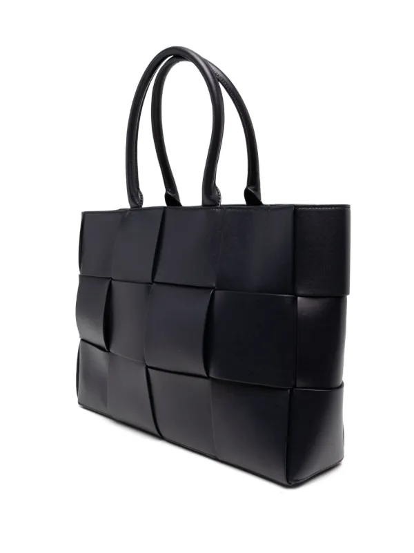 【BOTTEGA VENETA】TOTE BAG Bottega Veneta - Medium Arco Wood Woven Leather Tote