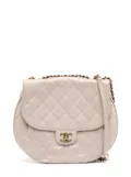 CHANEL Pre-Owned medium quilted Bubble CC flap bag - Pink