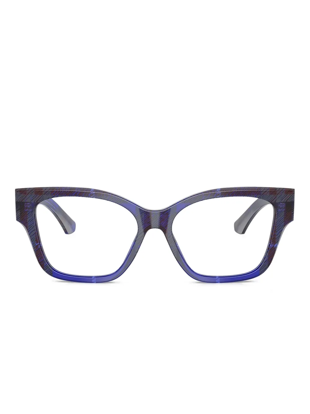 Burberry Eyewear Occhiali squadrati a quadri - Blu