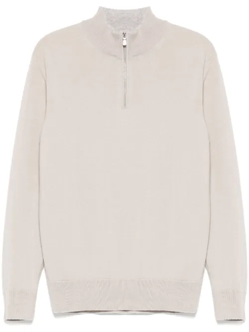 Eleventy pull à col zippé - Gris - Eleventy - Modalova