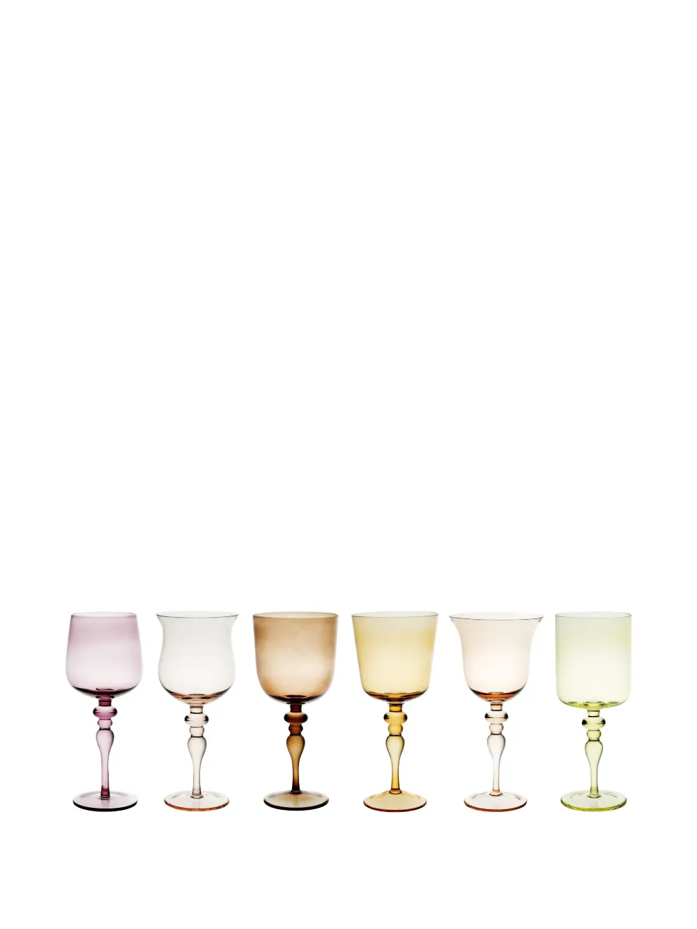 Bitossi Home Goblet wine glasses (set of six) - マルチカラー Bitossi Home Goblet wine glasses (set of six) - マルチカラー