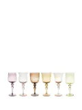 Bitossi Home Goblet wine glasses (set of 6) - Multicolour