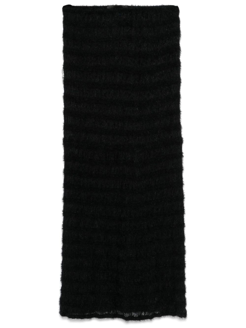 A.M.G. knitted midi skirt - Black