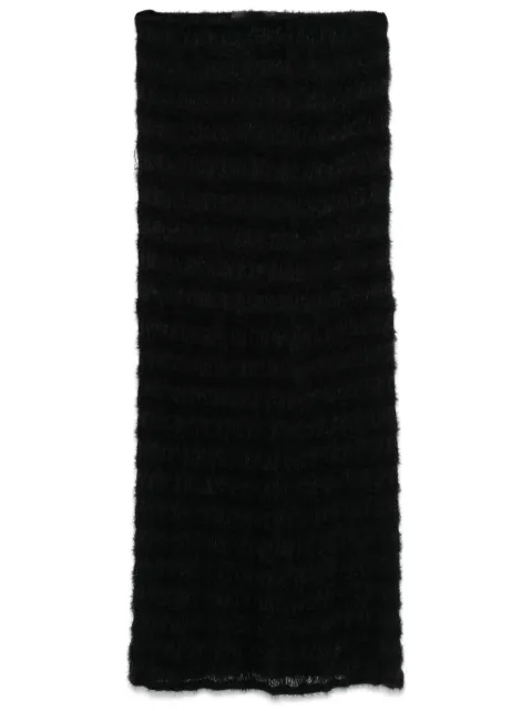 A.M.G. knitted midi skirt