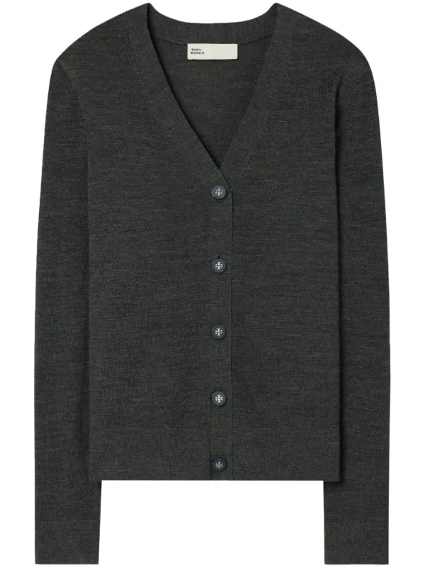 【送料&関税込】Tory Burch Dark Grey Wool Blend Simone Cardi 27458143_57230687_600.jpg