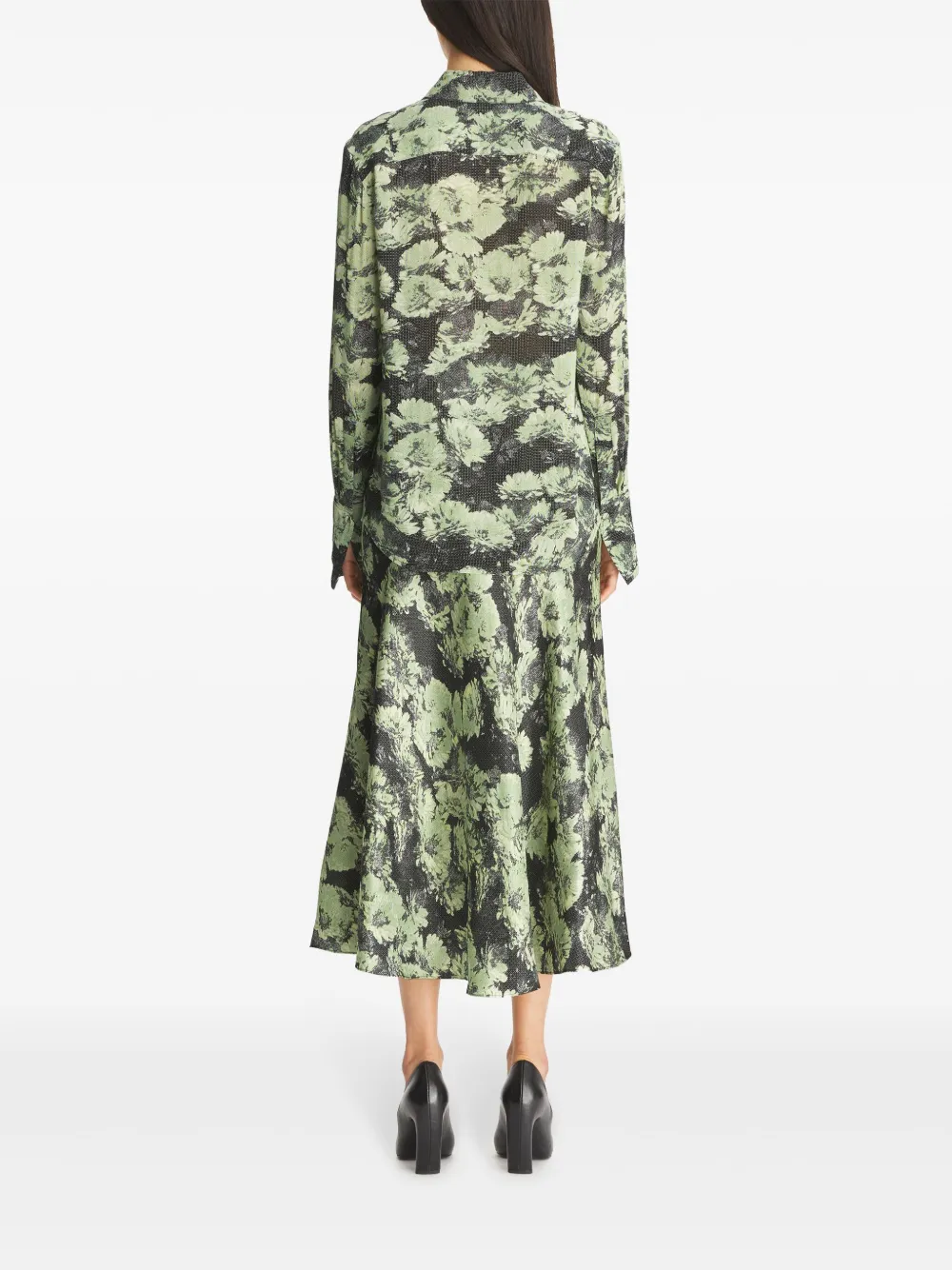 Tory Burch Shirt met print Groen