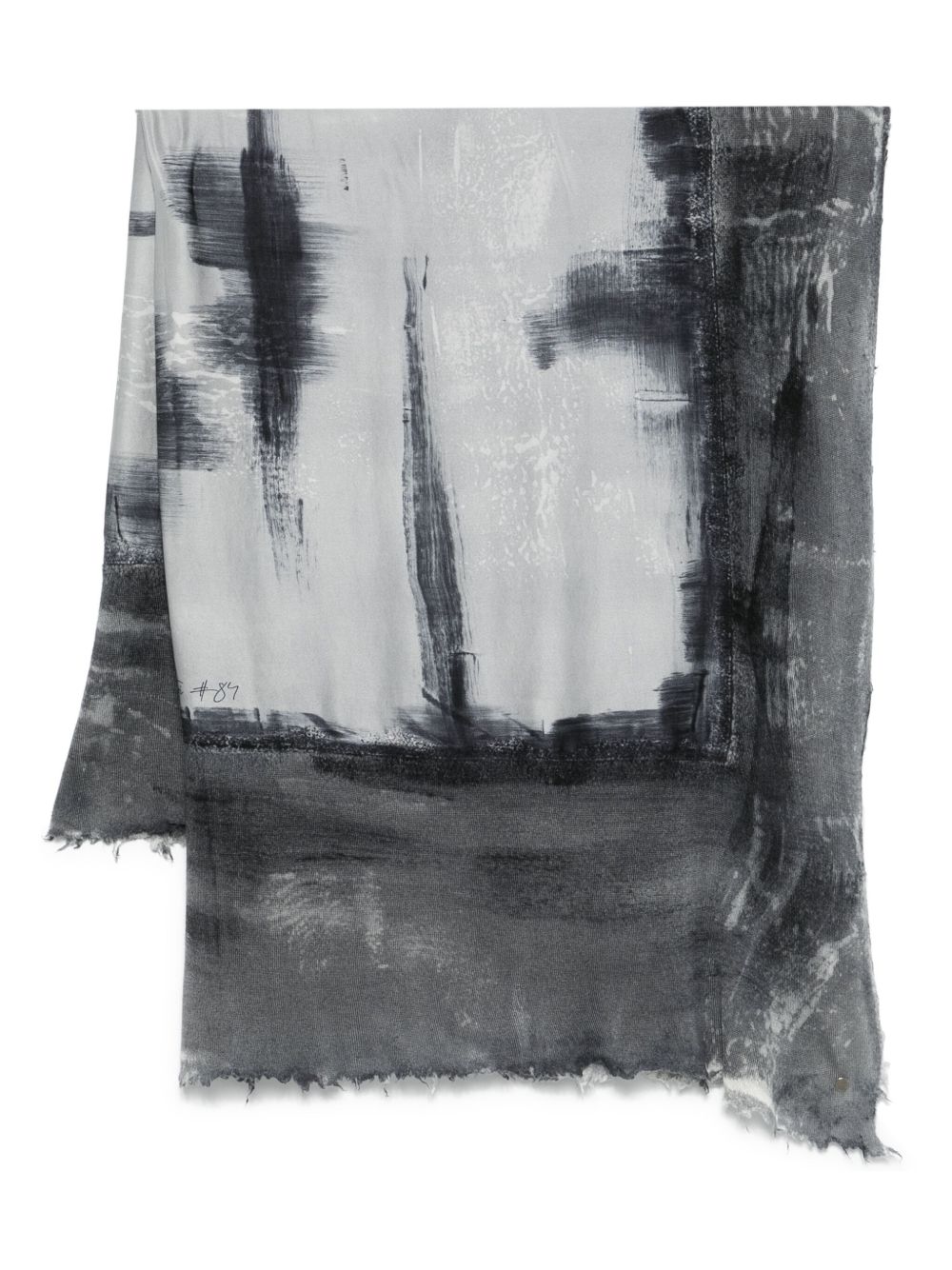 abstract-print scarf