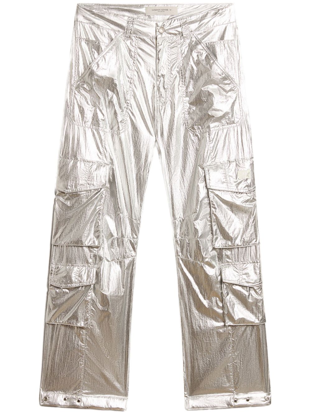 metallic cargo pants