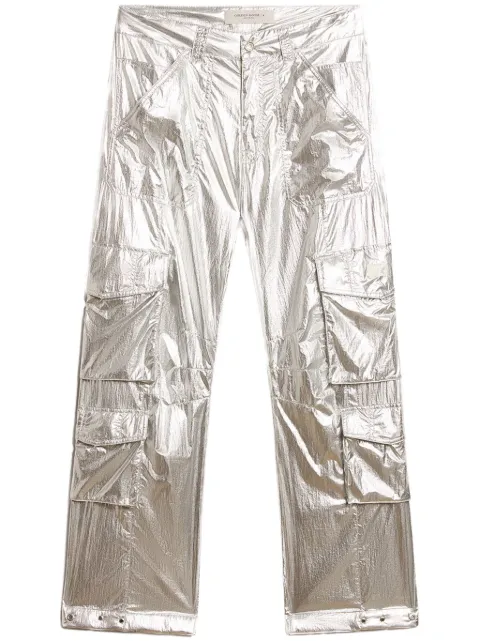 Golden Goose pantalones cargo metalizados