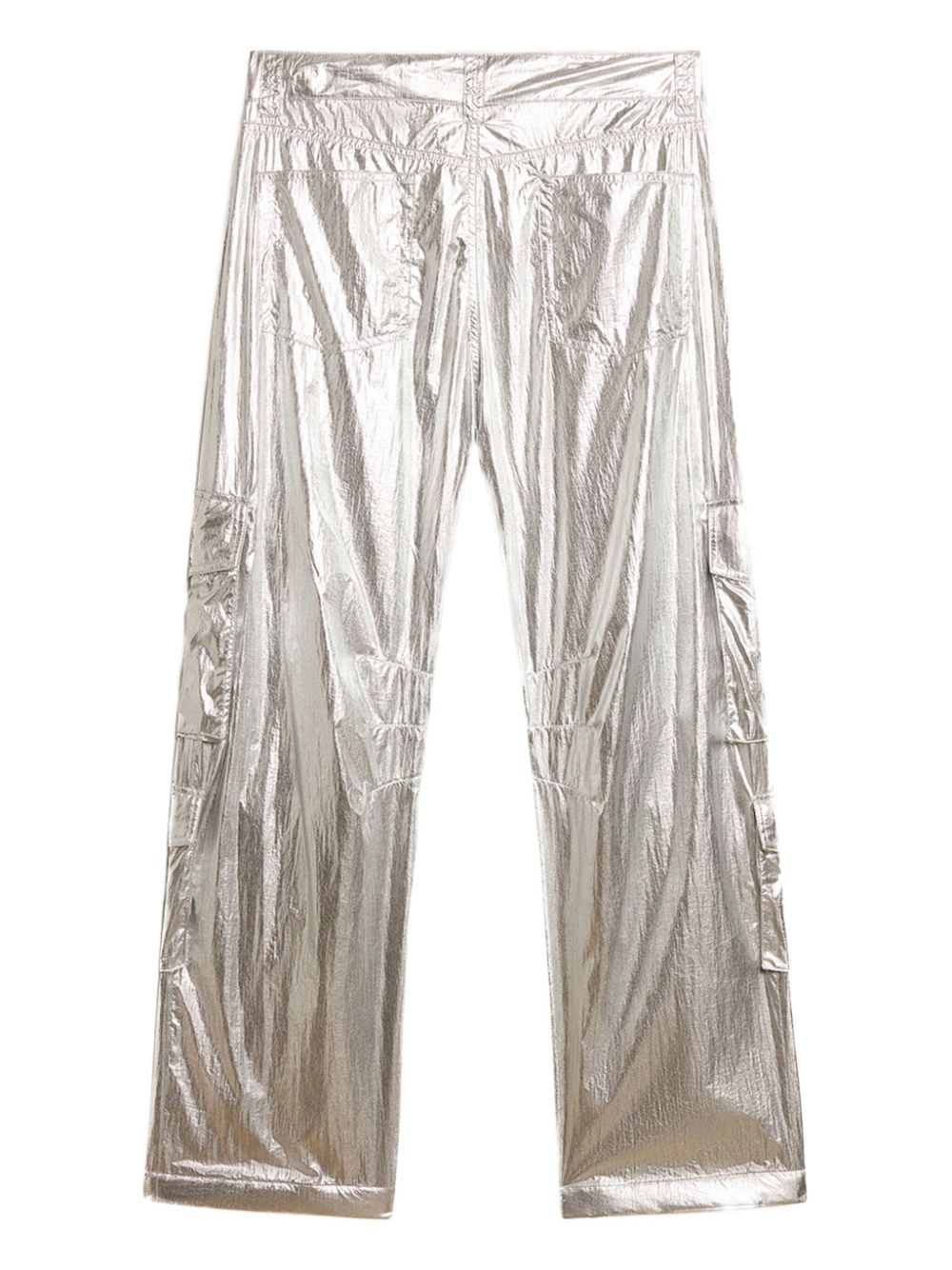 Golden Goose metallic cargo pants - Zilver