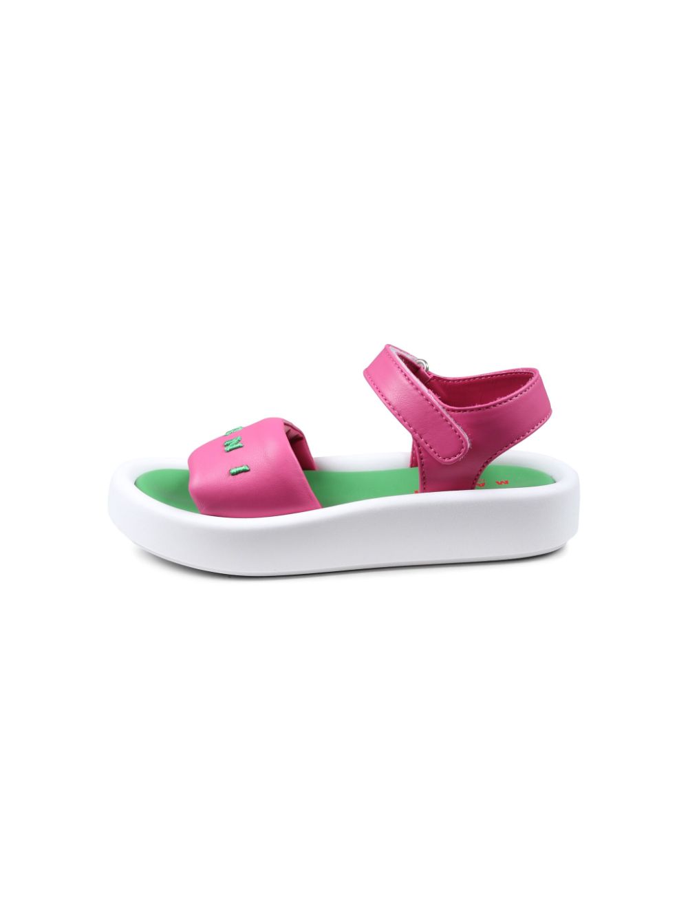 Marni Kids Sandalen met geborduurd logo Roze