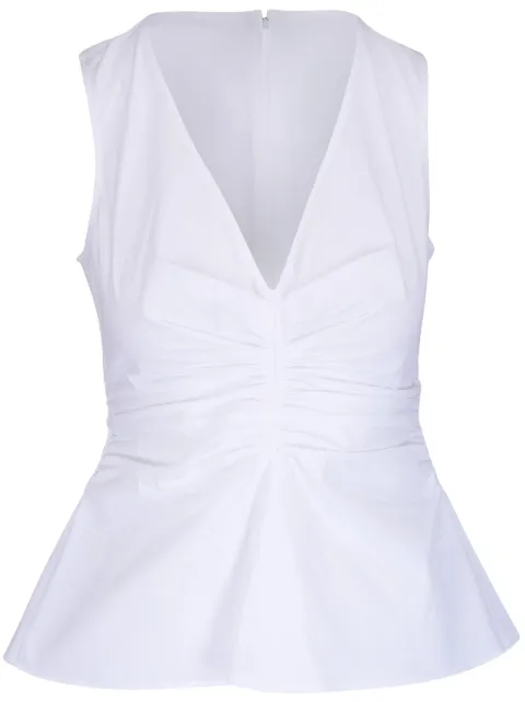 Veronica Beard camiseta con dobladillo peplum