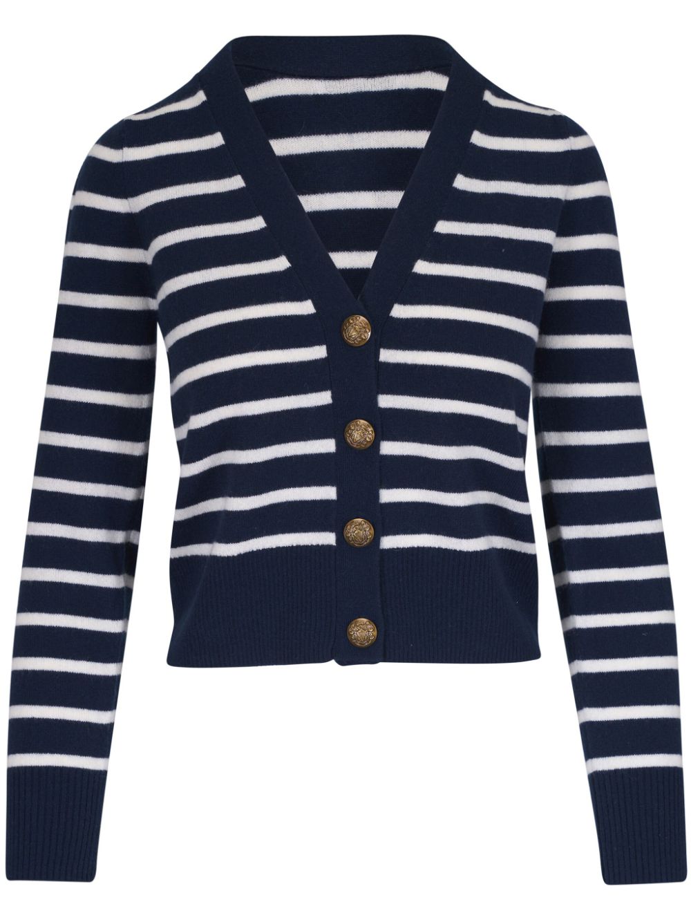 striped cashmere cardigan