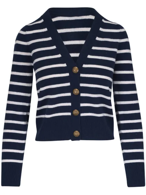 Veronica Beard striped cashmere cardigan