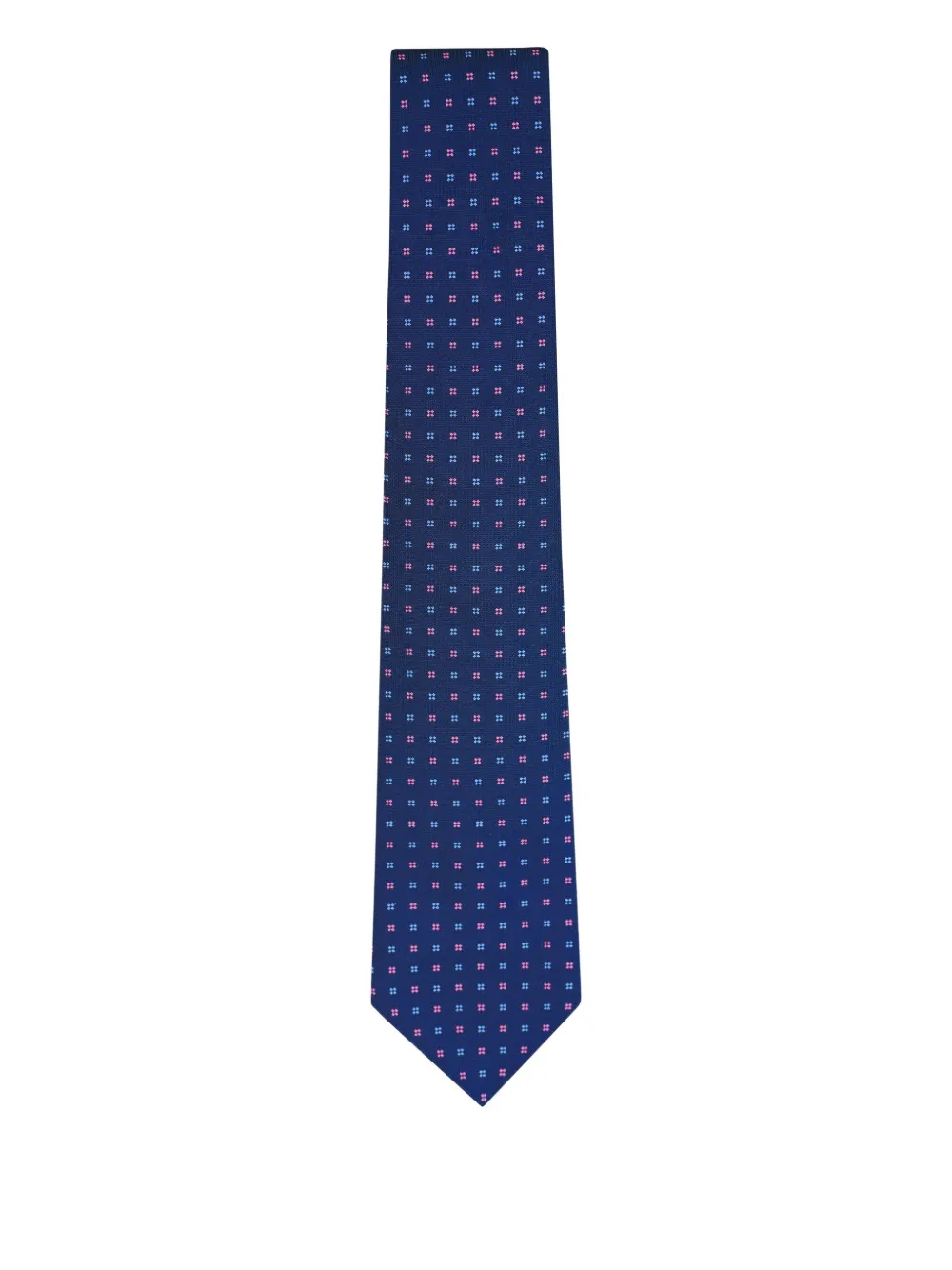Kiton geometric-patterned silk tie | Blue | Image 1