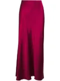 Vince satin midi skirt - Red