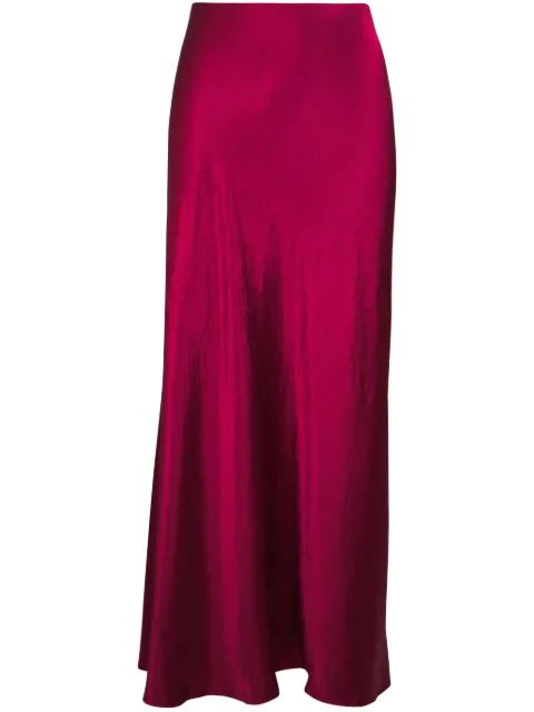 Vince satin midi skirt 