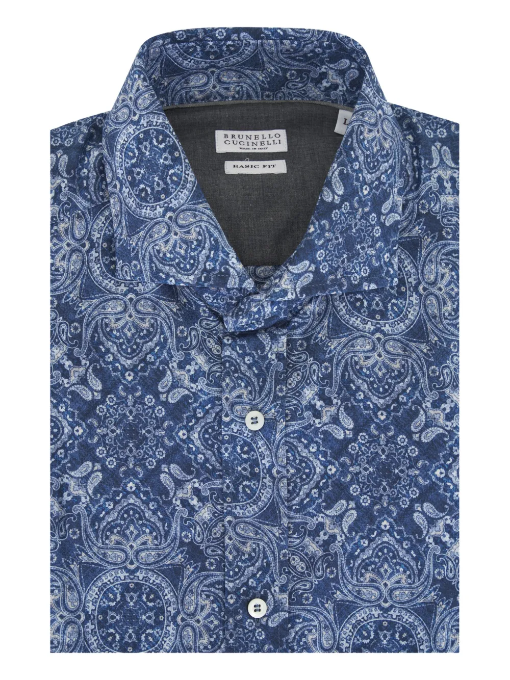 Brunello Cucinelli chemise à motif cachemire | bleu | Image 1
