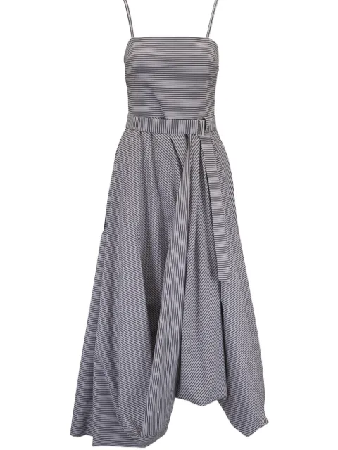 Brunello Cucinelli striped midi dress