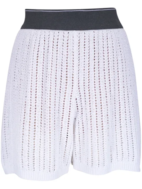 Brunello Cucinelli shorts con diseño calado